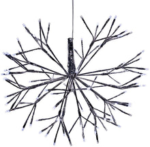 Load image into Gallery viewer, Alpine Corporation CRD100L-WT Large Christmas Snowflake Ornament with LED Lights Indoor Festive Holiday Décor, 16-Inch, White