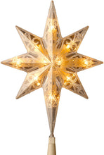 Load image into Gallery viewer, National Tree Company Pre-lit Artificial Christmas Tree Topper | Includes Pre-strung Multi-Color LED Lights | Bethlehem Star - 11 Inch
