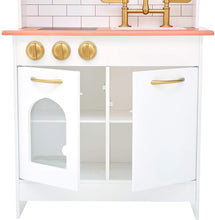 Load image into Gallery viewer, Teamson Kids Little Chef Boston Kids Play Kitchen, Toddler Pretend Play Set with Accessories, White/ Wood
