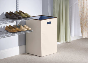 Rubbermaid 4D06 Configurations 23-Inch Foldable Laundry Hamper, Natural