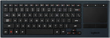 Load image into Gallery viewer, Logitech K400 Plus Wireless Living-Room Touch TV Keyboard with Easy Media Control and Built-in Touchpad, Works with Windows, Android, Long Battery Life, USB Unifying Connection, 2.4GHz