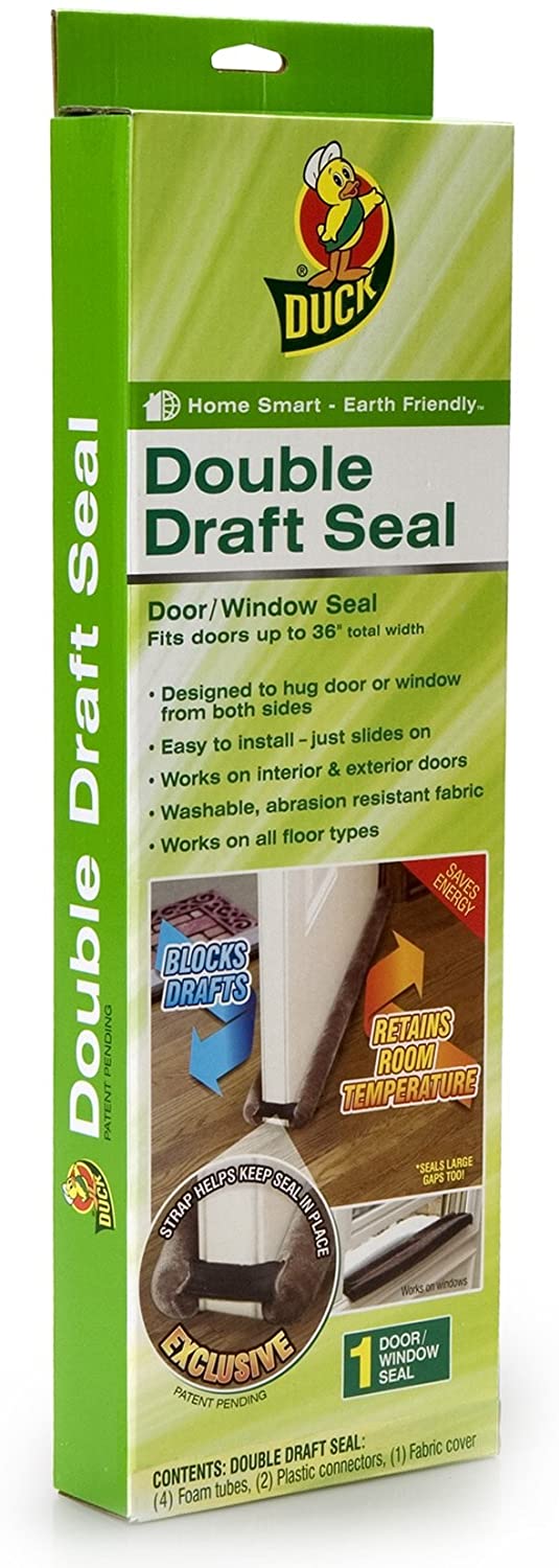 Duck Brand Double Draft Seal Set for Doors and Windows, 1-Pack, 284429