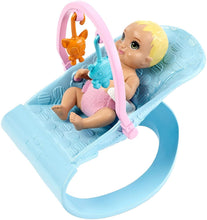 Load image into Gallery viewer, Barbie Nursery Playset with Skipper Babysitters Doll, 2 Baby Dolls, Crib and 10+ Pieces of Working Baby Gear and Themed Toys, Gift Set for 3 to 7 Year Olds, Multicolor