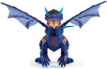 Load image into Gallery viewer, Untamed Legends Dragon - Vulcan (Dark Blue) - Interactive Toy
