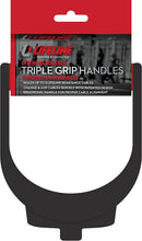 Load image into Gallery viewer, Lifeline Triple Grip Handles Fit Up to Three Resistance Cables for Continuous Muscle Tension Training , Black/Red