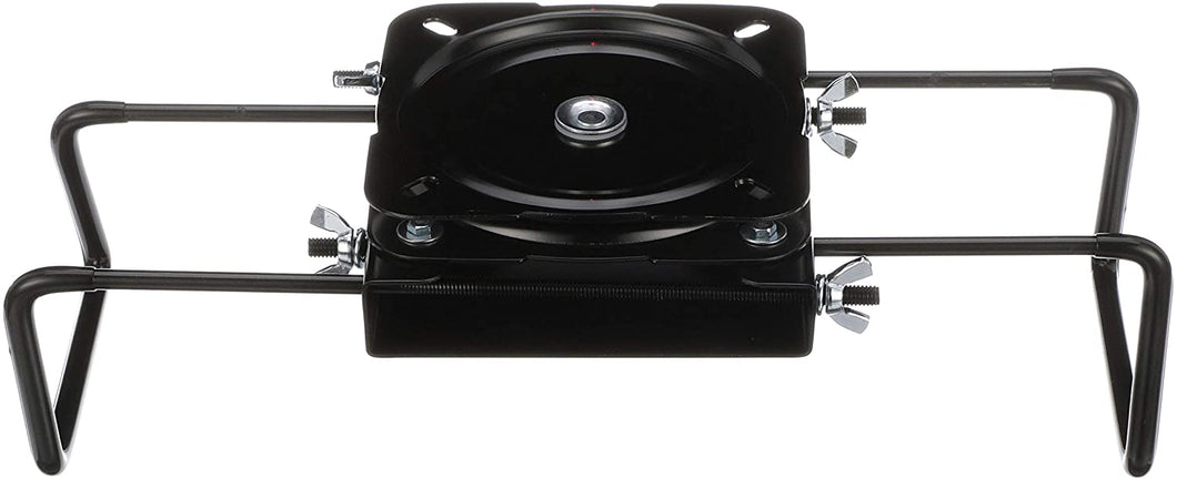 Attwood 15700-3 Seat Mount, Clamp-On With Swivel, Adjusts from 7 ½ inches to 18 inches, Black, Powder-Coated Aluminum