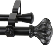 Load image into Gallery viewer, Rod Desyne Flair Double Window Curtain Rod Set