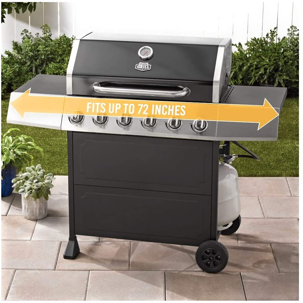 Heavy Duty, Waterproof Expert Grill Cover 5-6 Burner 72” Wide