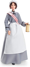 Load image into Gallery viewer, Barbie Inspiring Women Series Florence Nightingale Collectible Doll, Approx. 12-in, Wearing Nurse’s Uniform, Apron and Cap with Doll Stand and Certificate of Authenticity