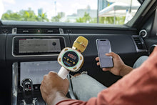 Load image into Gallery viewer, Singing Machine Official Carpool Karaoke, The Mic, Bluetooth Microphone for Cars, White (CPK545)