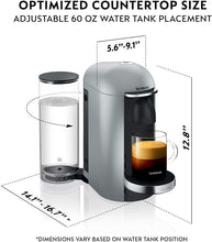 Load image into Gallery viewer, Nespresso VertuoPlus Deluxe Coffee and Espresso Machine
