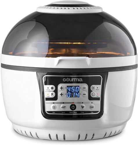 Gourmia GTA2500 Fast Action Air Fryer Griller and Roaster with Optimized Calorie Reduction Technology - Expanded 11 Piece Accessory Pack