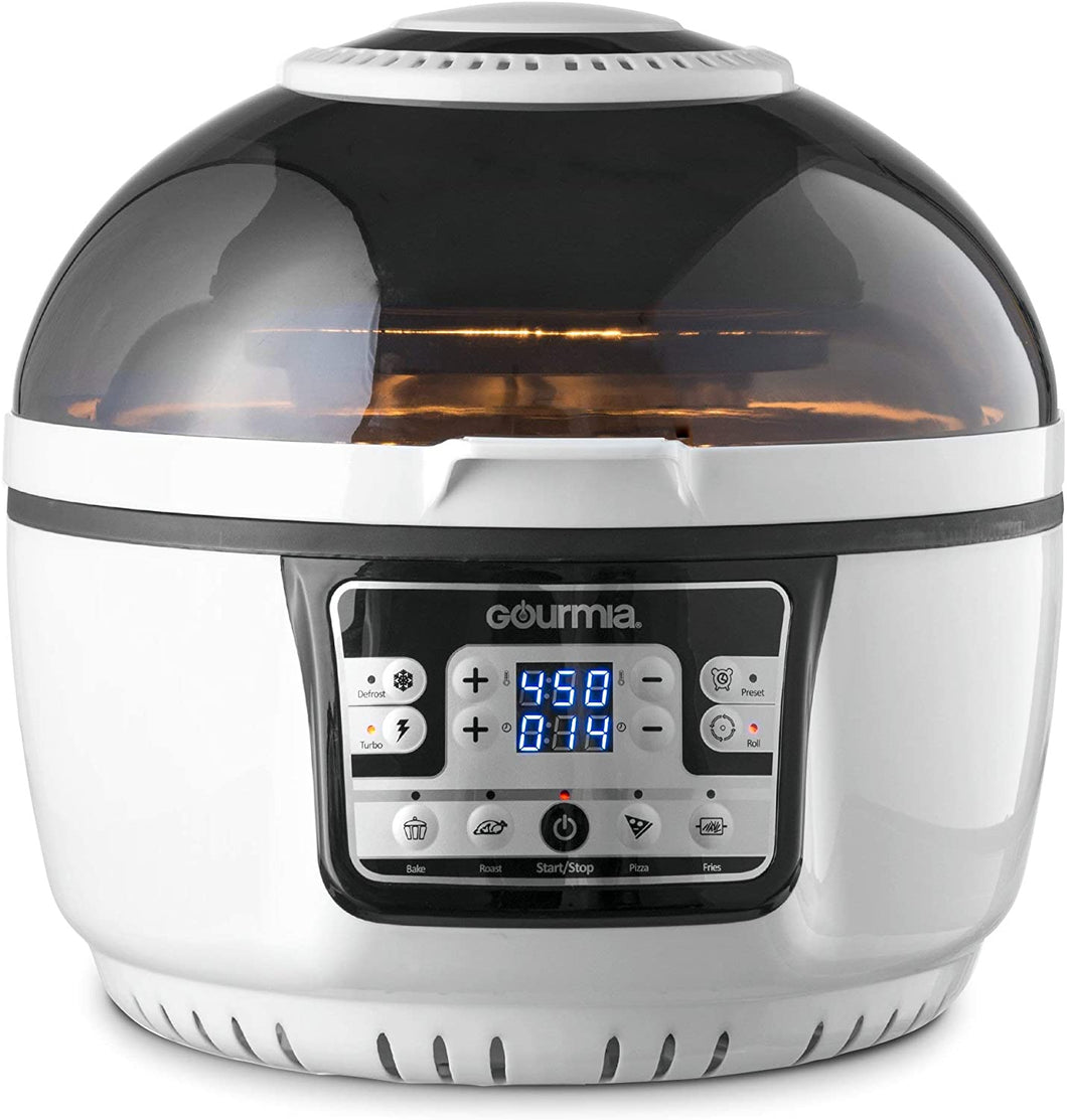 Gourmia GTA2500 Fast Action Air Fryer Griller and Roaster with Optimized Calorie Reduction Technology - Expanded 11 Piece Accessory Pack