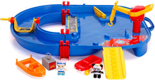 Load image into Gallery viewer, Jada Toys AquaPlay Ryan&#39;s World Water Playset, Indoor and Outdoor Water Toy, Red and Blue Water Table, 2 Characters, 2 Boats Included