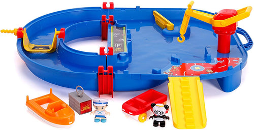 Jada Toys AquaPlay Ryan's World Water Playset, Indoor and Outdoor Water Toy, Red and Blue Water Table, 2 Characters, 2 Boats Included