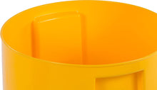 Load image into Gallery viewer, Carlisle 221004 Polyethylene Round Beverage Dispenser, 5 gal. Capacity, 12.37&quot; Dia. x 15.43&quot; H, Yellow