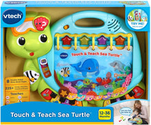 Load image into Gallery viewer, VTech Touch and Teach Sea Turtle Interactive Learning Book