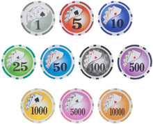 Load image into Gallery viewer, Brybelly Yin Yang Poker Chip Heavyweight 14-Gram Clay Composite – Pack of 50