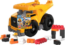 Load image into Gallery viewer, Mega Bloks CAT Large Dump Truck with Big Building Blocks, Building Toys for Toddlers (25 Pieces) [Styles May Vary]