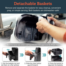 Load image into Gallery viewer, COSORI Air Fryer 5.8QT(Rack &amp;5 Skewers)1700W Electric Hot Air Fryers Oven Oilless Cooker,11 Presets,Preheat&amp;Shake Reminder, LED Touch Digital Screen,Nonstick Basket,2-Year Warranty, Black(100 Recipe)