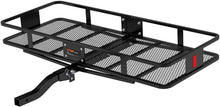 Load image into Gallery viewer, CURT 18153 60 x 24-Inch Basket Hitch Cargo Carrier, 500 lbs Capacity, Black Steel, 2-In Folding Shank