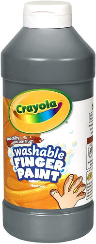 Crayola Fingerpaint, Black, 32 Ounces, Washable Kids Paint, Ages 3+