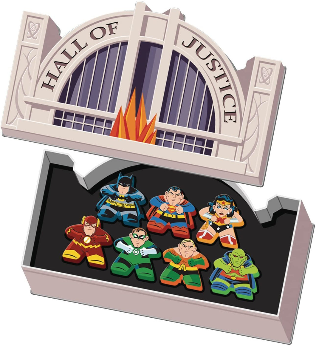 Cryptozoic Mighty Meeples DC Justice League Collection Tin