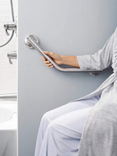 Load image into Gallery viewer, Moen R8716D1GBN Home Care 16-Inch Angled Grab Bar, Brushed Nickel