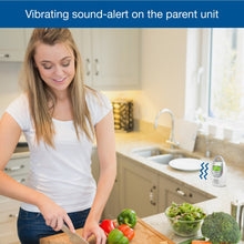 Load image into Gallery viewer, VTech DM221-2 Audio Baby Monitor with up to 1,000 ft of Range, Vibrating Sound-Alert, Talk Back Intercom, Night Light Loop &amp; Two Parent Units, White