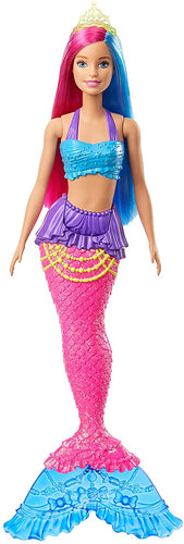 Barbie Dreamtopia Mermaid Doll, 12-inch, Pink and Blue Hair