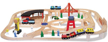 Load image into Gallery viewer, Melissa &amp; Doug Wooden Railway Set