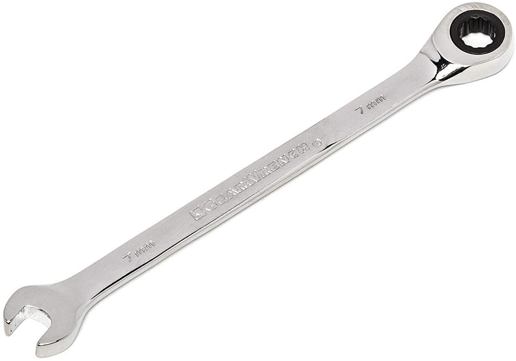 GEARWRENCH 12 Pt. Ratcheting Combination Wrench, 7mm - 9107
