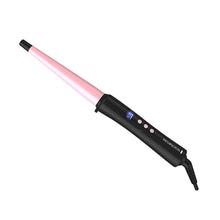 Load image into Gallery viewer, REMINGTON Pro ½”-1” Pearl Ceramic Conical Curling Wand, Digital Controls + 10 Heat Settings, Black/Pink, CI95AC4