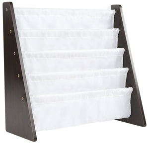 Tot Tutors Kids Book Rack Storage Bookshelf, White/Pastel (Pastel Collection)
