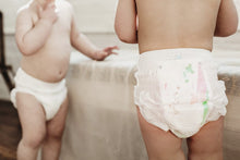 Load image into Gallery viewer, Parasol Natural Baby Diaper Pants - Chlorine Free, Chemical Free, Hypoallergenic, Eco-friendly - Desert Spring Collection - Size 4-5, 2 Packs of 24, 48 Count