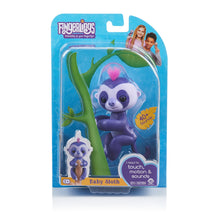 Load image into Gallery viewer, Fingerlings Baby Sloth - Marge (Purple) -  Interactive Baby Pet - by WowWee