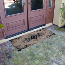 Load image into Gallery viewer, Rubber-Cal "Traditional Fleur de Lis French Mat - 2 Sizes - Estate Door Mats