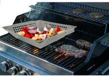 Load image into Gallery viewer, Yukon Glory Large Grilling Basket for Vegetables, Fish Etc. Made of Premium Stainless Steel, The Most Popular Vegetable Grill Basket for All Grills