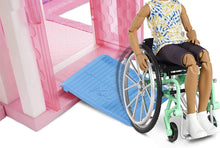 Load image into Gallery viewer, Barbie Ken Fashionistas Doll #167 with Wheelchair &amp; Ramp Wearing Tie-Dye Shirt, Black Shorts, White Sneakers &amp; Sunglasses, Toy for Kids 3 to 8 Years Old