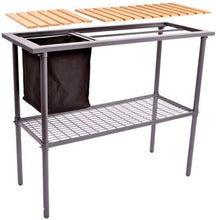 Load image into Gallery viewer, Potting Bench - Weatherguard Garden and Greenhouse Workbench Portable Gardening Center - Features removable trimmings bin and adjustable shelf (39"W x 32"H x 15"D)