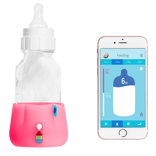 BlueSmart Mia (Pink) Smart Baby Feeding Monitor - Track & Analyze Baby's Feeding in Real-Time