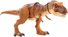 Load image into Gallery viewer, JURASSIC WORLD THRASH 'N THROW TYRANNOSAURUS REX Figure