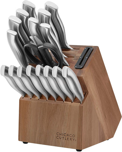 Chicago Cutlery Insignia Guided Grip 18-Piece knife set with block