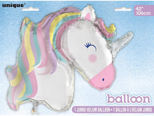 Load image into Gallery viewer, Unique Industries 56709 18" Foil 42" Giant Packages - Unicorn Balloon
