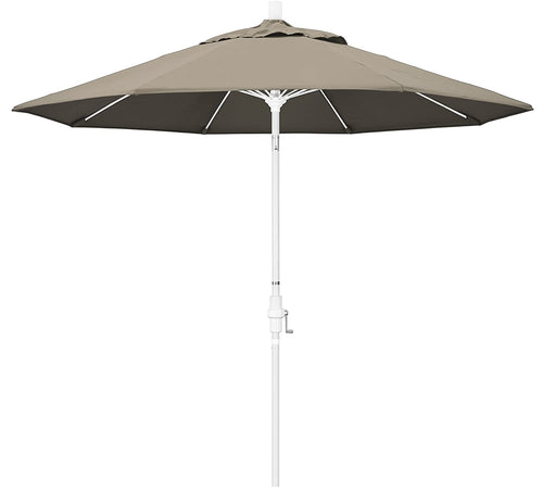 California Umbrella 9' Round Aluminum Pole Fiberglass Rib Market Umbrella