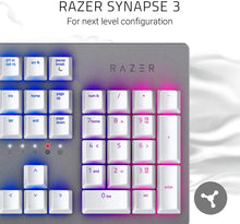 Load image into Gallery viewer, Razer Huntsman Gaming Keyboard: Fastest Keyboard Switches Ever - Clicky Optical Switches - Customizable Chroma RGB Lighting - Programmable Macro Functionality - Mercury White