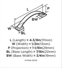 Load image into Gallery viewer, Amerock Candler Center-to-Center Brushed Copper Appliance Pull