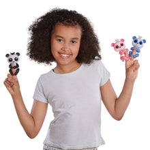 Load image into Gallery viewer, WowWee Fingerlings Glitter Panda -  Archie (Blue) - Interactive Collectible Baby Pet