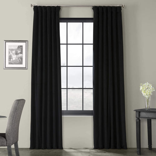 HPD Half Price Drapes VPCH-110602-108 Signature Blackout Velvet Curtain (1 Panel), 50 X 108, Off White-P