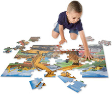 Load image into Gallery viewer, Melissa &amp; Doug Building Site Floor Puzzle - 48 Pieces